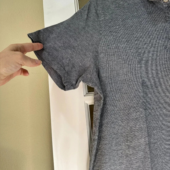 TED BAKER Knit Polo Shirt with Contrast Collar & Button Placard size 5 / XL - Picture 5 of 9